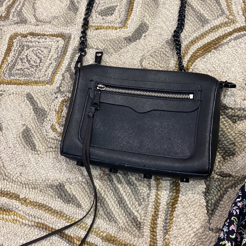 π Rebecca minkoff black leather medium shoulder bag π - Picture 4 of 11